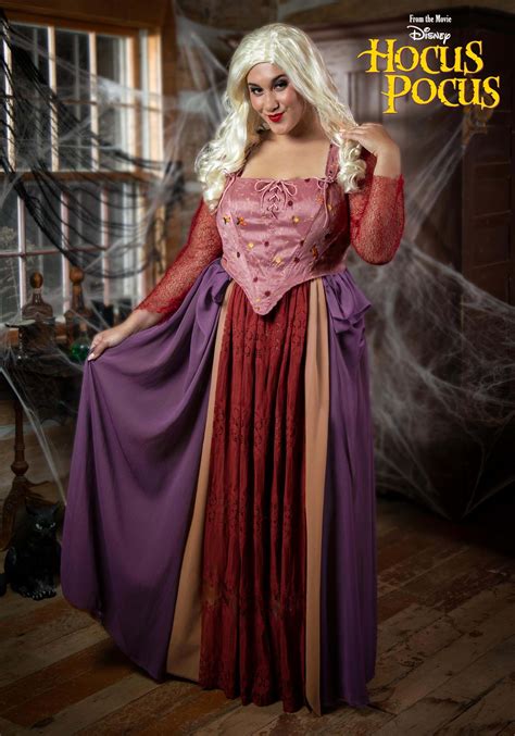 Plus Size Hocus Pocus Sarah Sanderson Costume Dress for Women