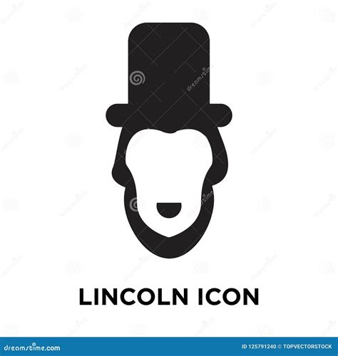 Lincoln Icon Vector Isolated on White Background, Logo Concept O Stock ...