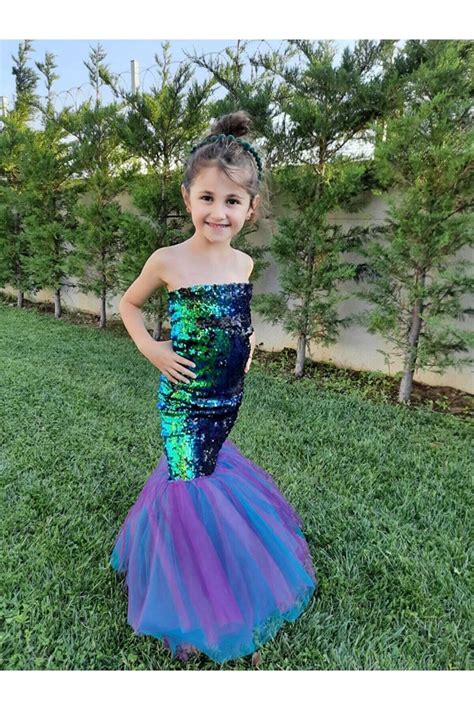 Mermaid Costume Kids Mermaid Birthday Dress for Toddlers - Etsy