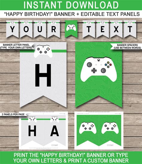 Pin on Xbox Birthday Party Ideas | Xbox Theme Party