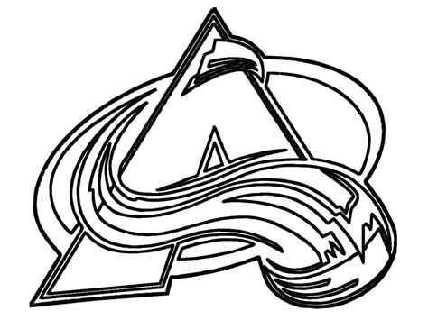 Colorado Avalanche Logo coloring page - Download, Print or Color Online for Free