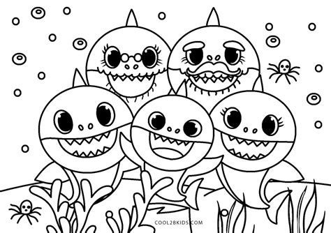 Baby Shark Coloring Pages Printable