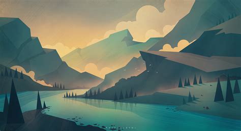 BG illustration on Behance | Desktop wallpaper art, Scenery wallpaper ...