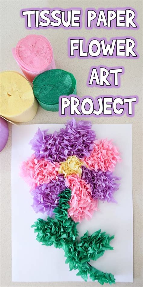 Tissue Paper Flower Art Project | Woo! Jr. Kids Activities : Children's Publishing