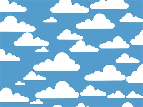 Simple Clouds Backgrounds | Blue, Nature, White Templates | Free PPT Grounds