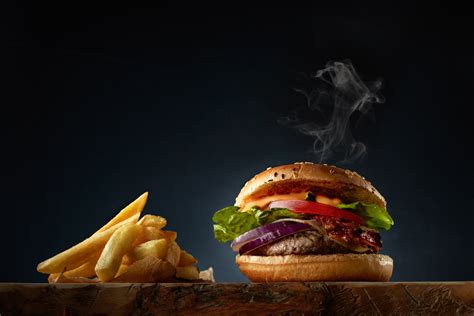 Download French Fries Food Burger HD Wallpaper