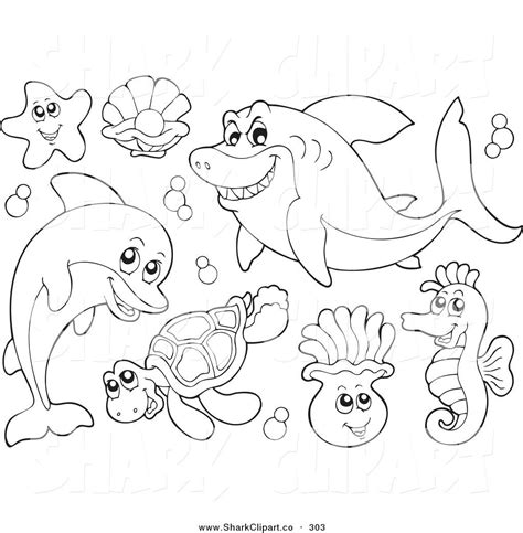 Ocean Animals Coloring Coloring Pages