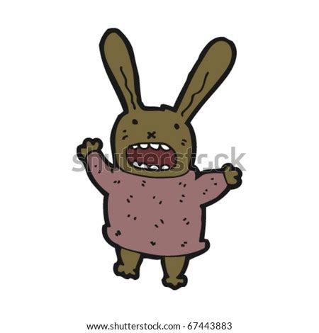 Crazy Rabbit Cartoon Stock Vector Illustration 67443883 : Shutterstock