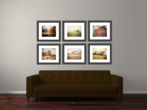 Country Wall Art Decor. Rustic Farmhouse Barn Landscape - Etsy