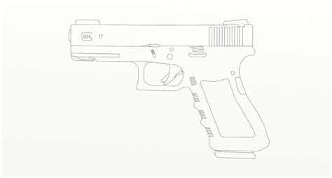 Glock Outline Drawing