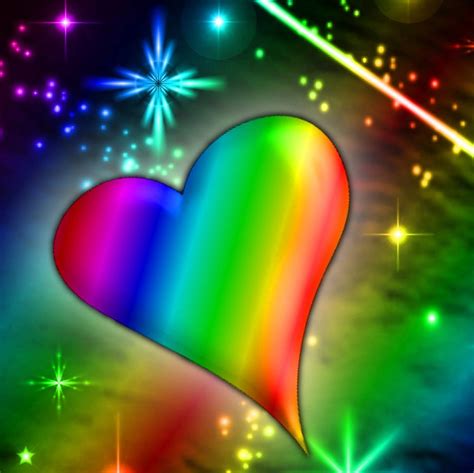 Rainbow Heart Wallpaper - WallpaperSafari