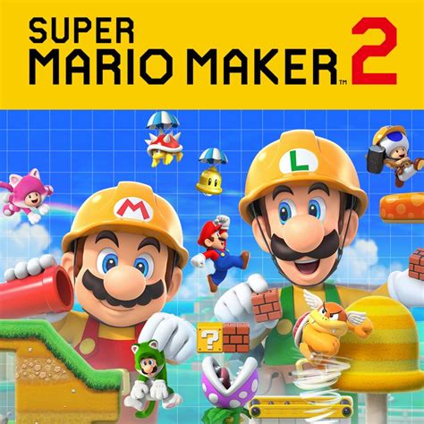 Super Mario Maker 2 (2019) Nintendo Switch box cover art - MobyGames