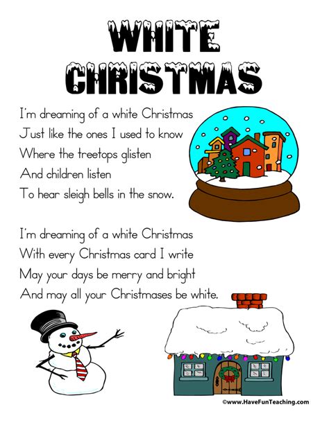 Christmas Lyrics | Have Fun Teaching