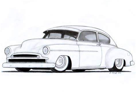 1949+Chevrolet+Fleetline+Custom+Coupe+Drawing+by+Vertualissimo ...