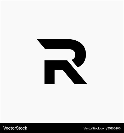 Best initial letter r logo design graphic download