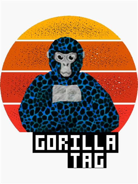 "Gorilla tag pfp maker Gorilla Tag Blue Lava vintage Active " Sticker for Sale by frierson1 ...