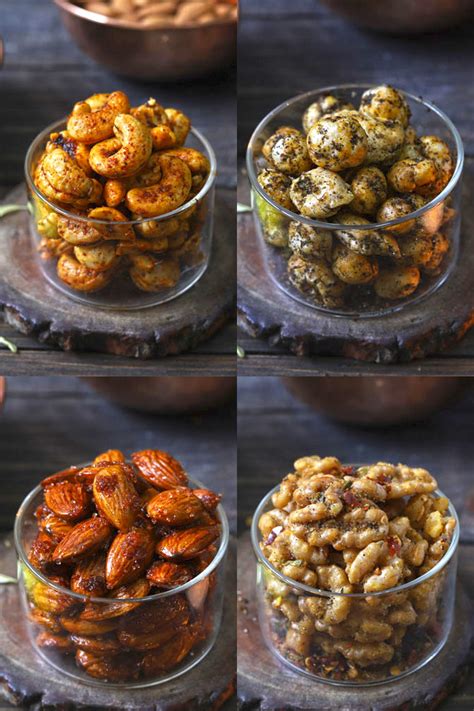 Roasted Nuts Recipe (4 Flavor Roasted Nuts) - Fun FOOD Frolic