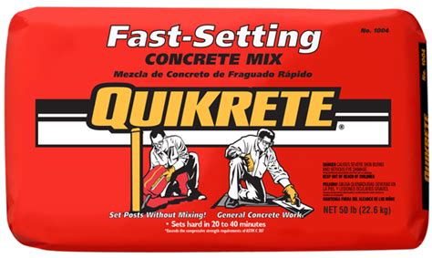 Fast-Setting Concrete Mix | QUIKRETE: Cement and Concrete Products