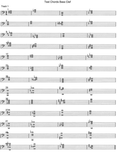 Bass Clef Chords Test | Theory of Music