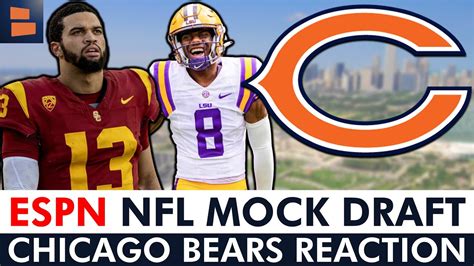 2024 NFL Mock Draft From ESPN: Chicago Bears Draft Caleb Williams & Malik Nabers | Bears ...