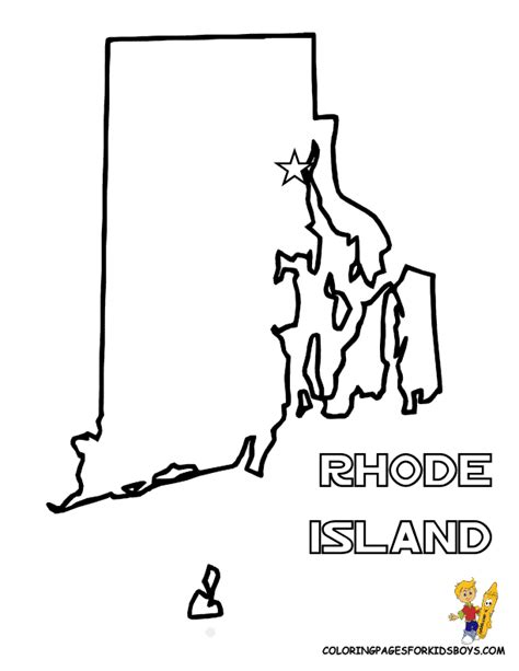 Rhode Island State Coloring Page - Free Printable Coloring Pages