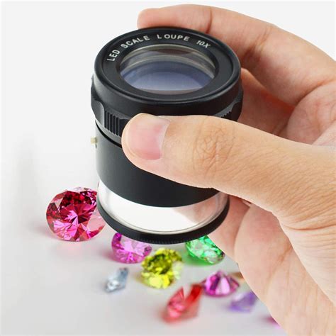 DANOPLUS 10x Magnification Loupe with LED Light and Glass India | Ubuy