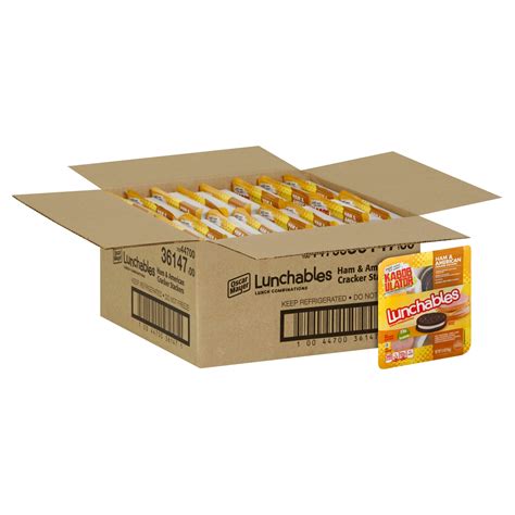 Lunchables, Ham & American Cracker Stackers with Oreo Cookies, 3.4 Oz ...