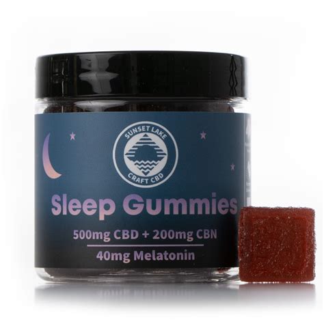 CBN Sleep Gummies + Melatonin | Sunset Lake CBD