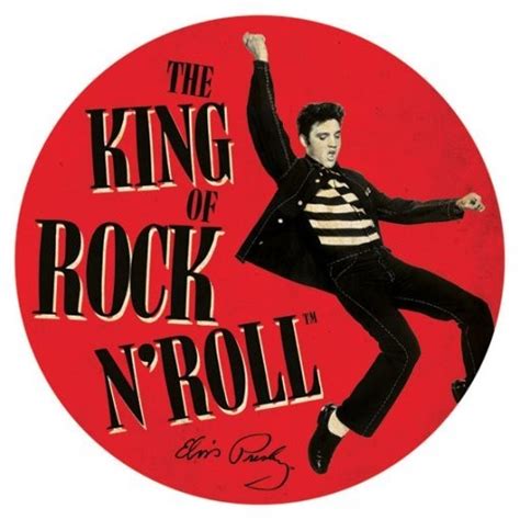 ELVIS PRESLEY - king of rock 'n 'roll Sticker | Sold at Abposters.com