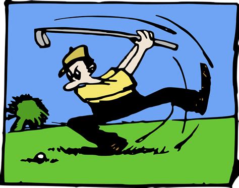 Cartoon Golf Swing - fluffylie