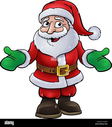 Santa Claus Christmas Cartoon Character Stock Vector Image & Art - Alamy