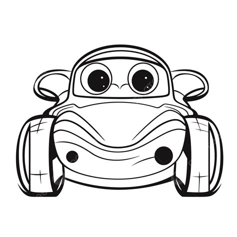 Disney Pixar Car Coloring Pages Free Car Coloring Pages Outline Sketch Drawing Vector, Car ...