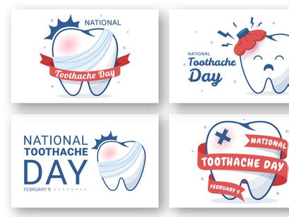 12 National Toothache Day Illustration by denayuneep ~ EpicPxls