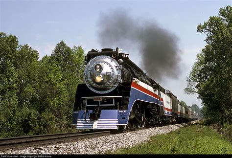 Southern Pacific GS-4 4449 rolls along with the Amtrak Transcontinental Steam Excursion at ...