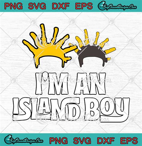 I'm An Island Boy Funny Rap Song Lyrics SVG PNG EPS DXF - Flyysoulja ...