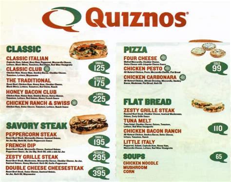 Quiznos Nutrition Canada – Blog Dandk