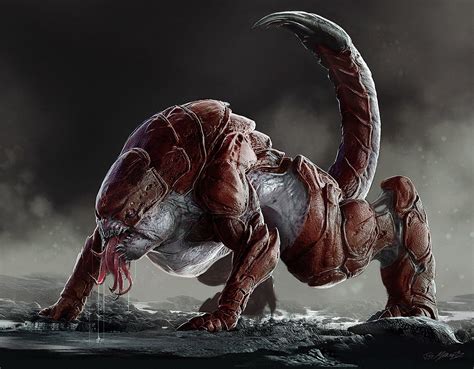 http://jeradsmarantz.blogspot.ru/2018/01/gears-of-war-4-pouncer-designs.html | Alien concept art ...