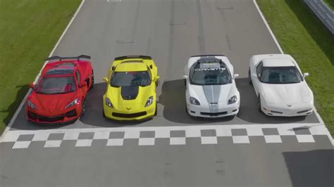 Chevy Corvette Z06 C8, C7, C6, And C5 Hit The Track In Promo Video