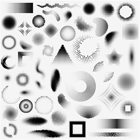 halftone element circle vector set 12706801 Vector Art at Vecteezy