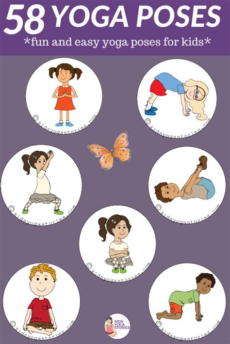 58 Fun and Easy Yoga Poses for Kids (+ Printable Posters)