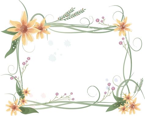 Floral frame PNG