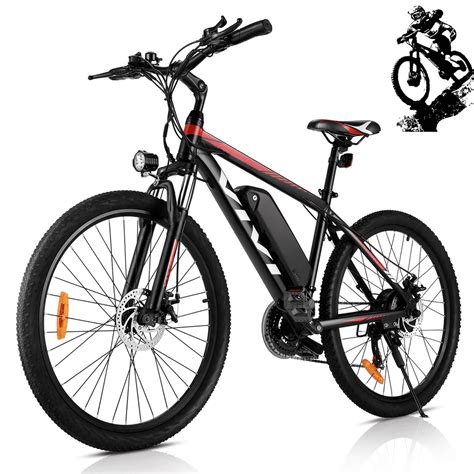 VIVI Upgraded 26'' 350W Electric Mountain Bike Adult Bike Aluminum Alloy Frame Cycling Electric ...