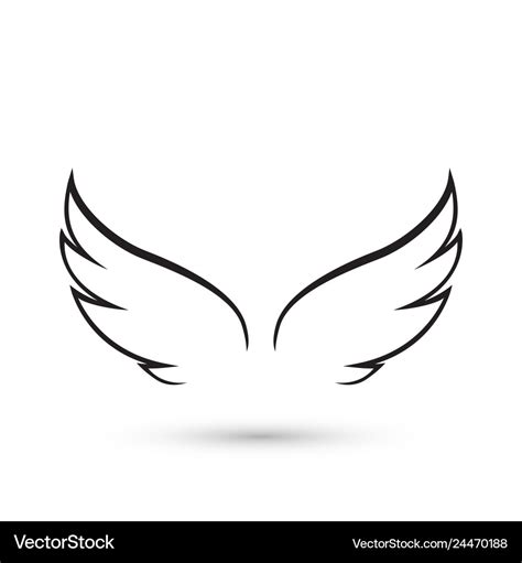 Angel wings icon Royalty Free Vector Image - VectorStock