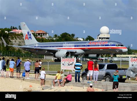 Princess Juliana Airport St. Martin Maarten Caribbean Island Netherland ...