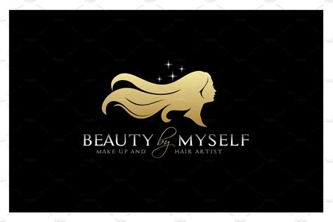 Luxury Beauty Long Hair Woman Logo | Branding & Logo Templates ...