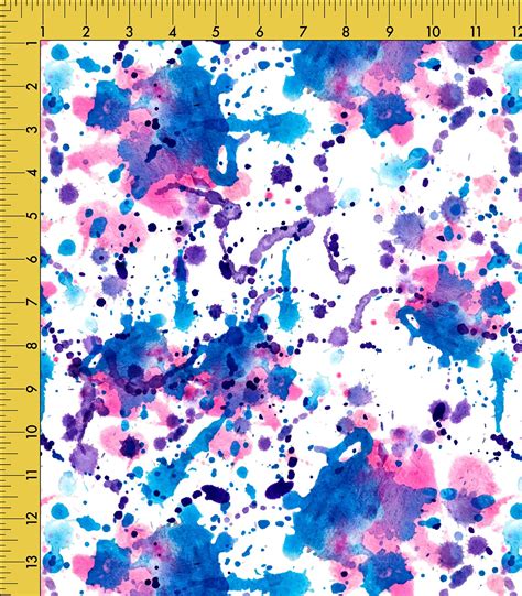 White/Blue/Pink Paint Splatter Exclusive Print – Olga's Closet