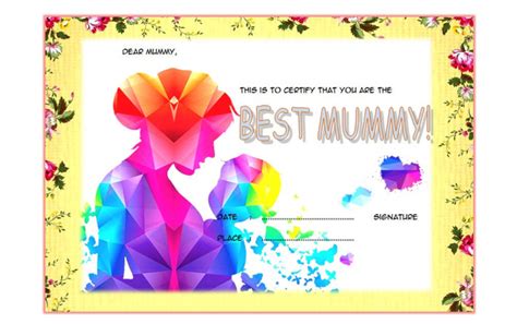 9+ Best Mom Ever Certificate Templates Free Download: A Sweet Gift from Us