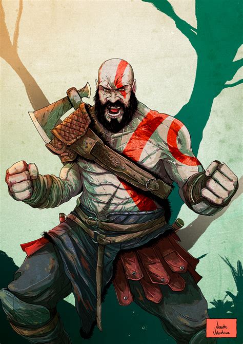 Kratos - God of War on Behance