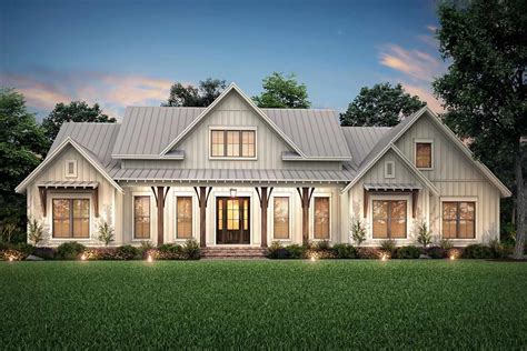 Modern-farmhouse House Plan - 3 Bedrooms, 2 Bath, 2553 Sq Ft Plan 50-397