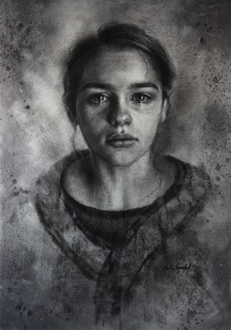 Affliction 18x24 Charcoal on paper Marta Crawford | Portrait drawing ...